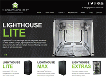 Tablet Screenshot of lighthouse-tents.com